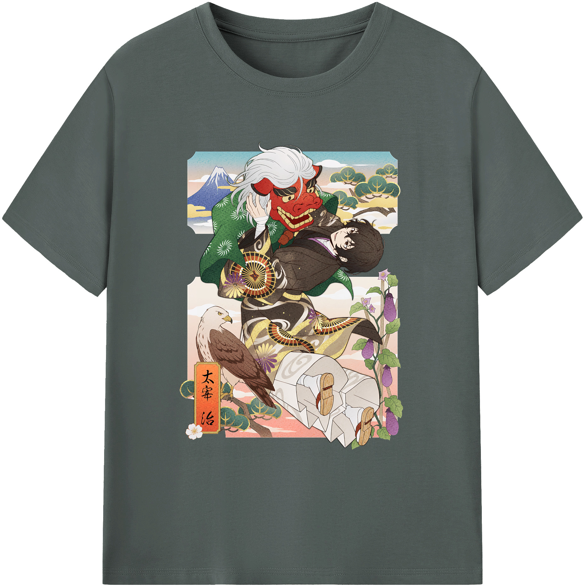 （画像用） 文豪ストレイドッグス Bungo Stray Dogs 綿100％ メンズ半袖Tシャツ｜肌触りやわらか＆通気性